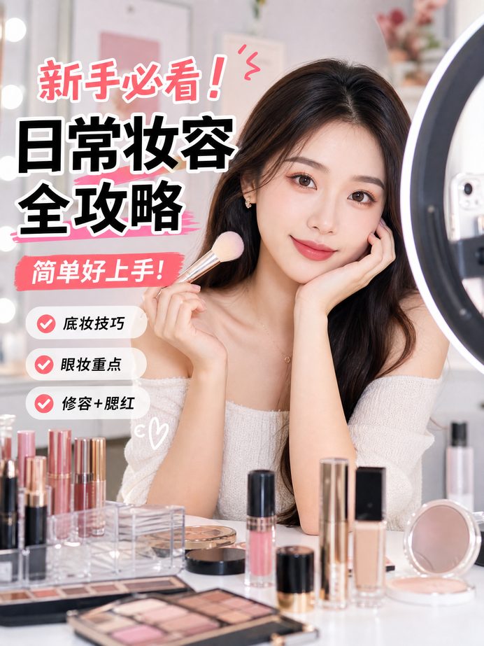 少妇美妆视频教程-日常妆容全攻略